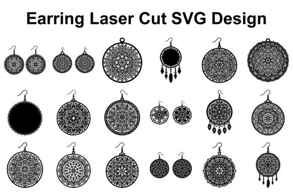 20 Mandala Laser Cut SVG Bundle for Elegant Jewelry