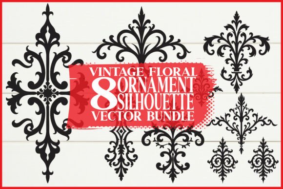 Elegant Vintage Ornament Cut Files for Creative Projects