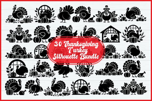 Fall Crafting Made Simple: The Ultimate Turkey Silhouette Collection