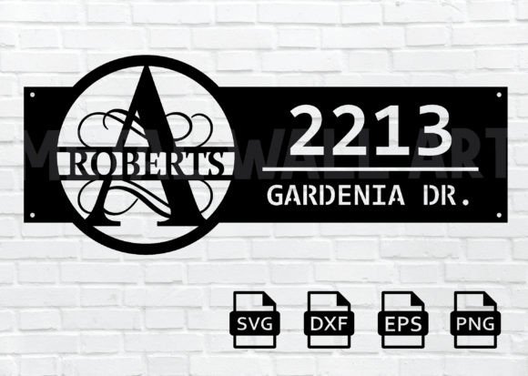 Personalized Custom Metal Address Sign for Home & Decor