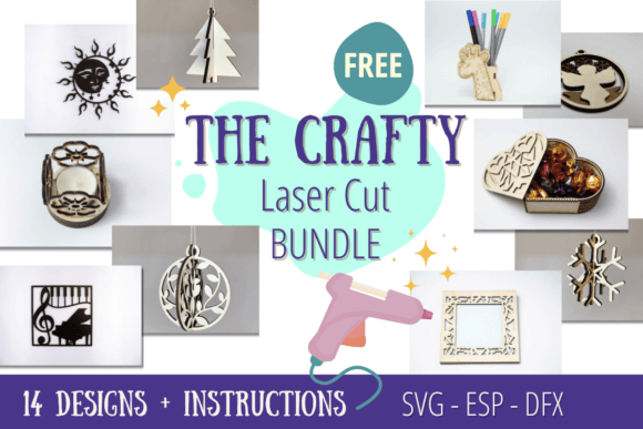 The Crafty Laser Cut Bundle: 14 Free Designs for Your Projects