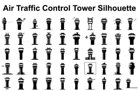 Unlock Aviation Charm with Air Control Tower Silhouettes
